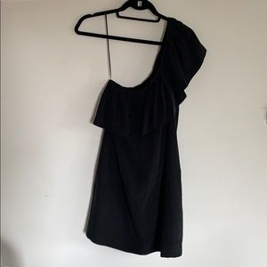 Madewell One-Shoulder Ruffle Dress